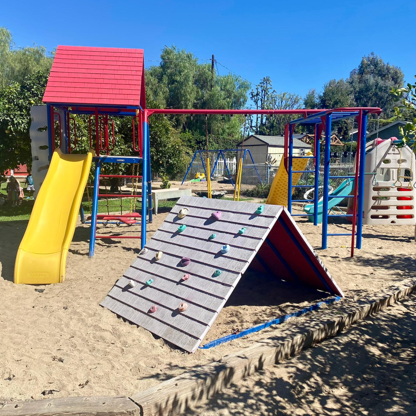 Creative Little Minds Preschool & Home Daycare Children's outdoor play structure for toddler play time