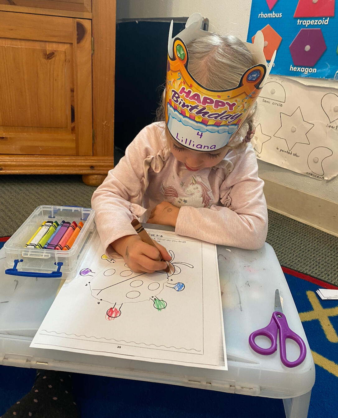 Creative Little Minds Preschool & Home Daycare art lessons teaching motor skills in Thousand Oaks daycare preschool